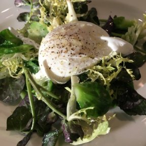 Gluten-free salad with egg from North End Grill